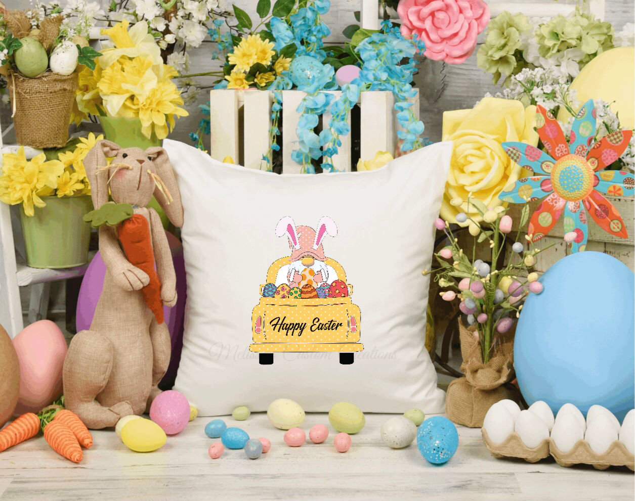 Happy Easter Pillow