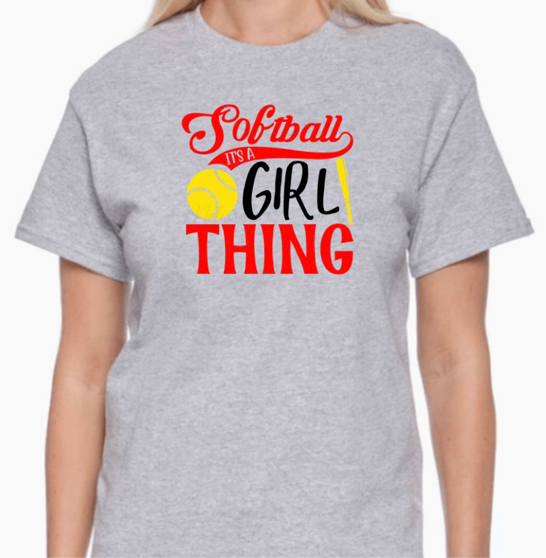 "Softball, It's A Girl Thing" T-Shirt