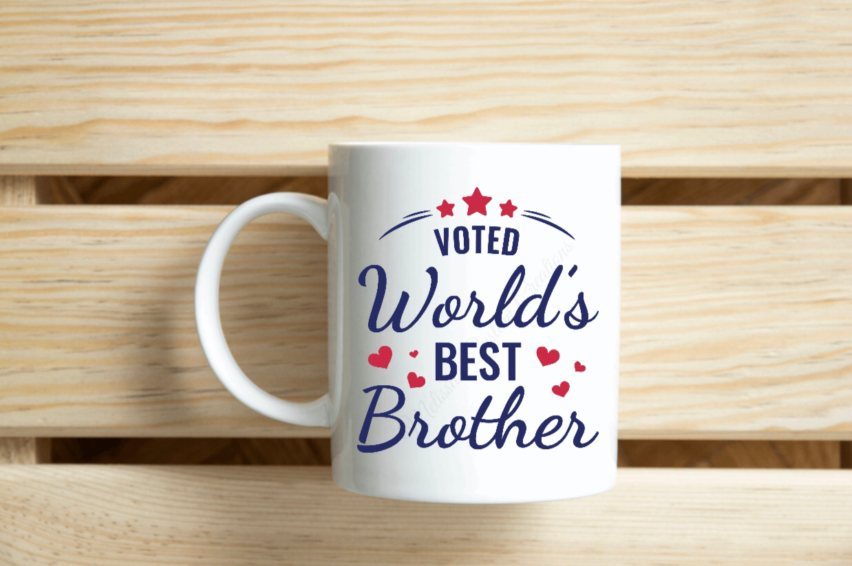 "Voted World's Best Brother" Mug