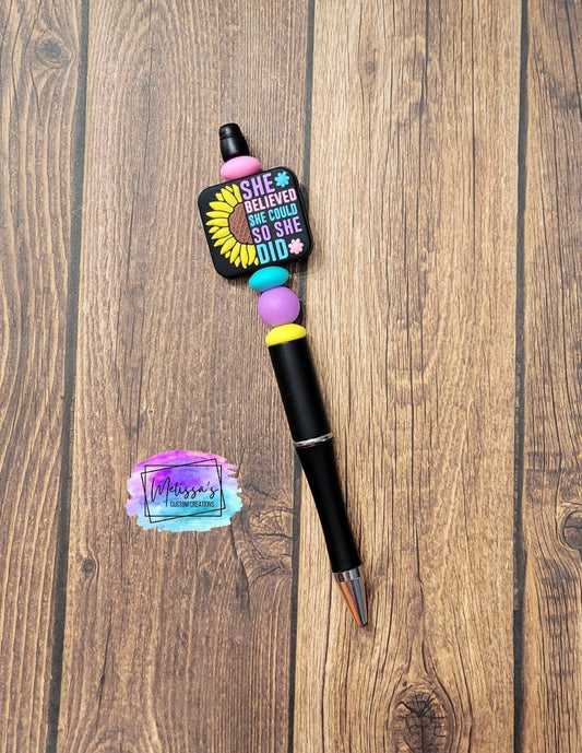 She Believed She Could So She Did Pen (READY TO SHIP)