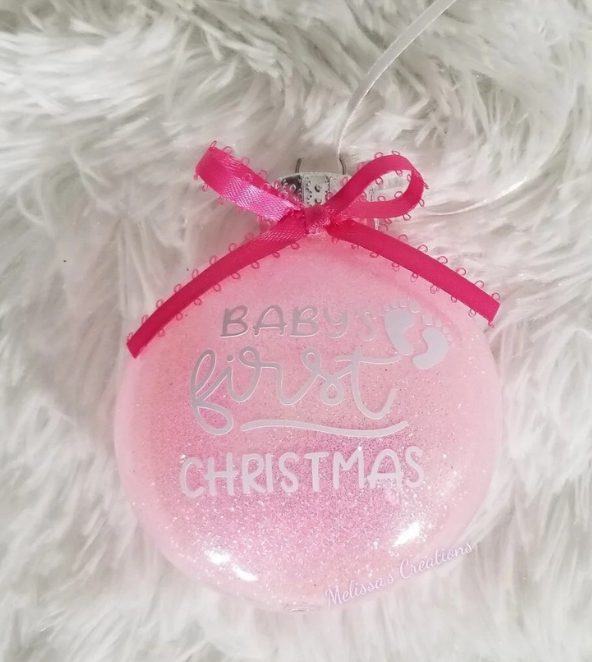 "Baby's First Christmas" Ornament (READY TO SHIP)