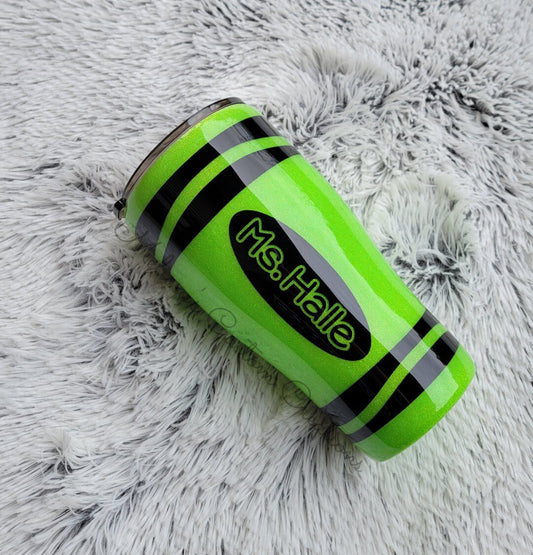 Personalized Crayon Tumbler (Choice of Color)