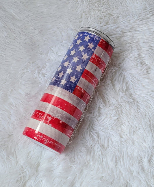 US Flag Tumbler