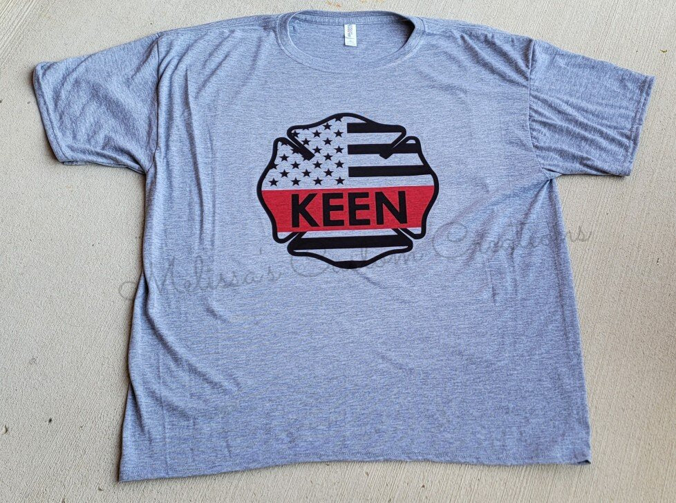 Personalized Firefighter Maltese Cross T-Shirt