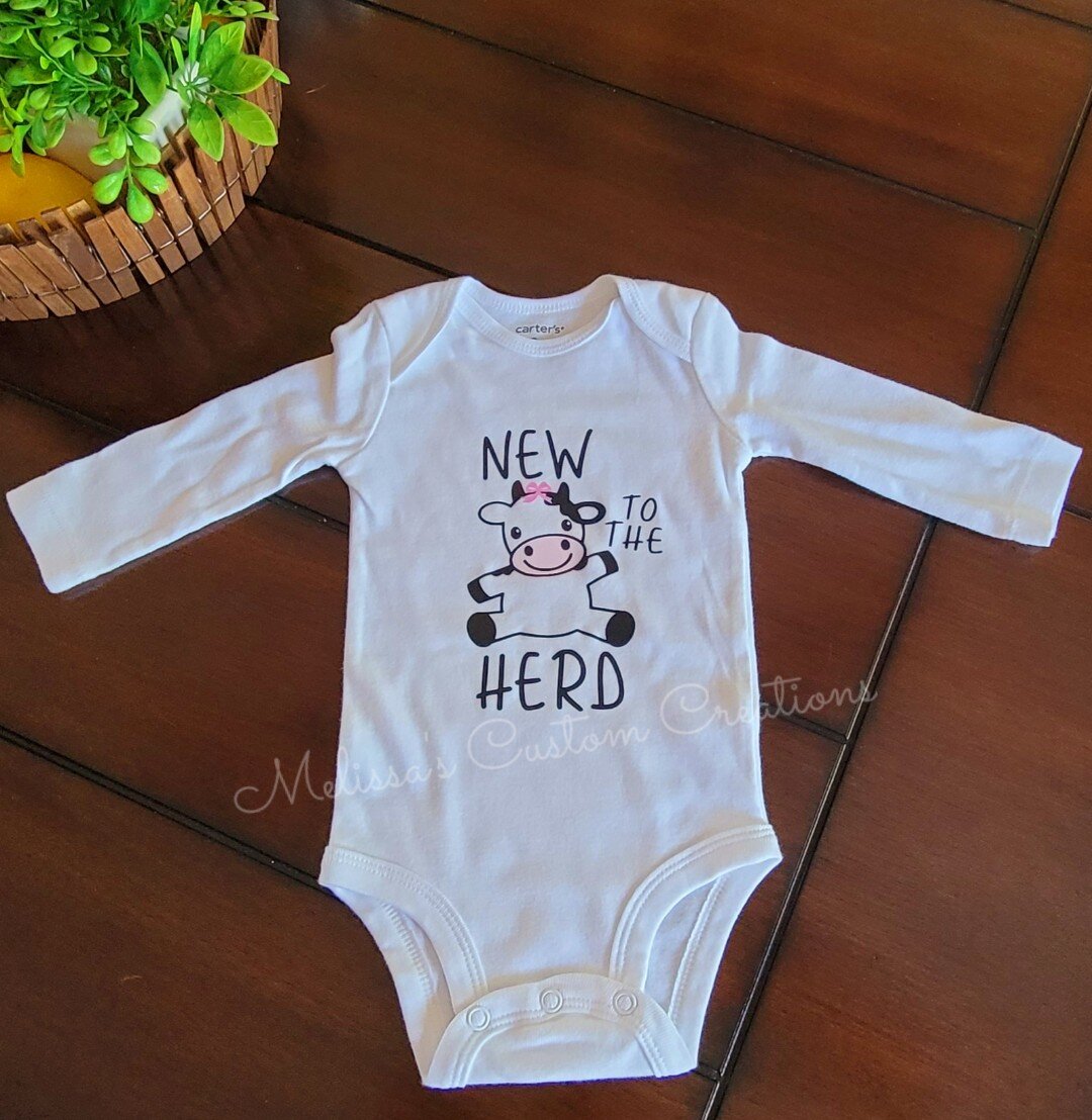 "New to the Herd" Long Sleeve Bodysuit (Ready to Ship)