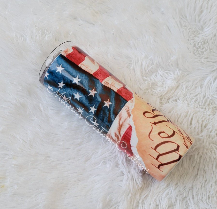 We The People/American Flag Tumbler