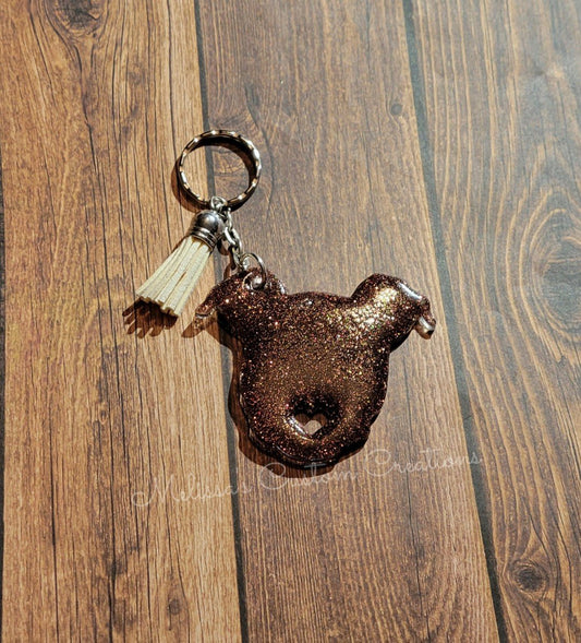 Pit Bull Keychain (READY TO SHIP)