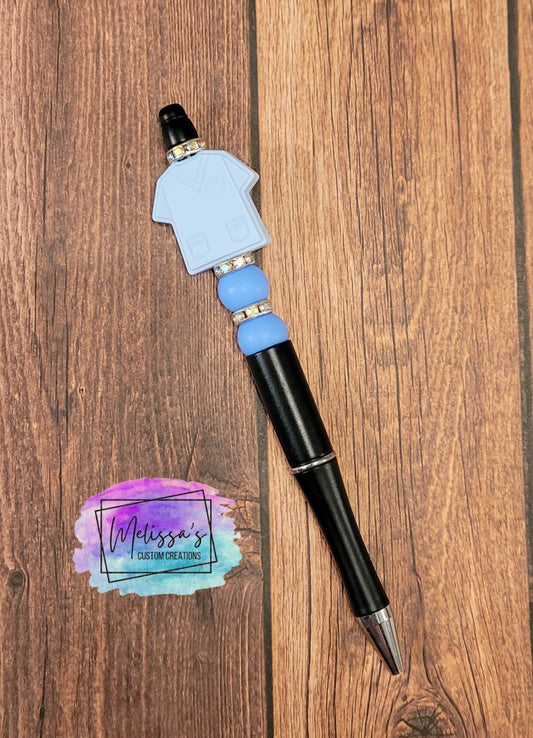 Scrub Top Beaded Pen (READY TO SHIP)
