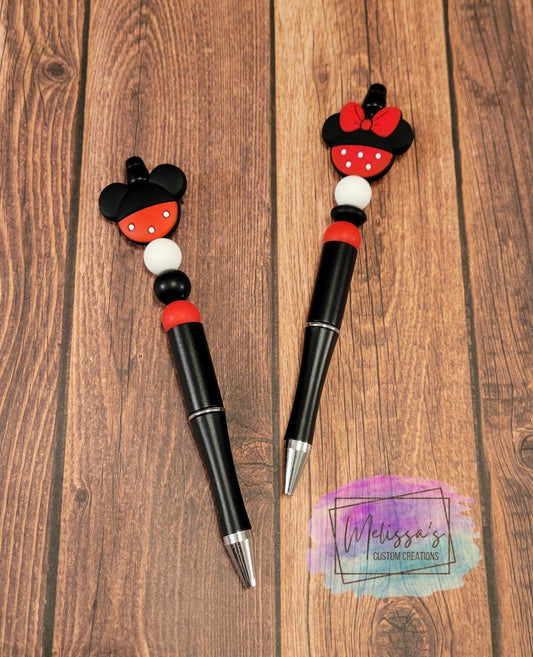 Mouse Head Beaded Pen (READY TO SHIP)