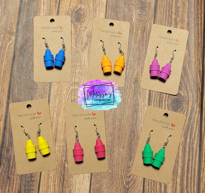 Crayon Earrings (READY TO SHIP)