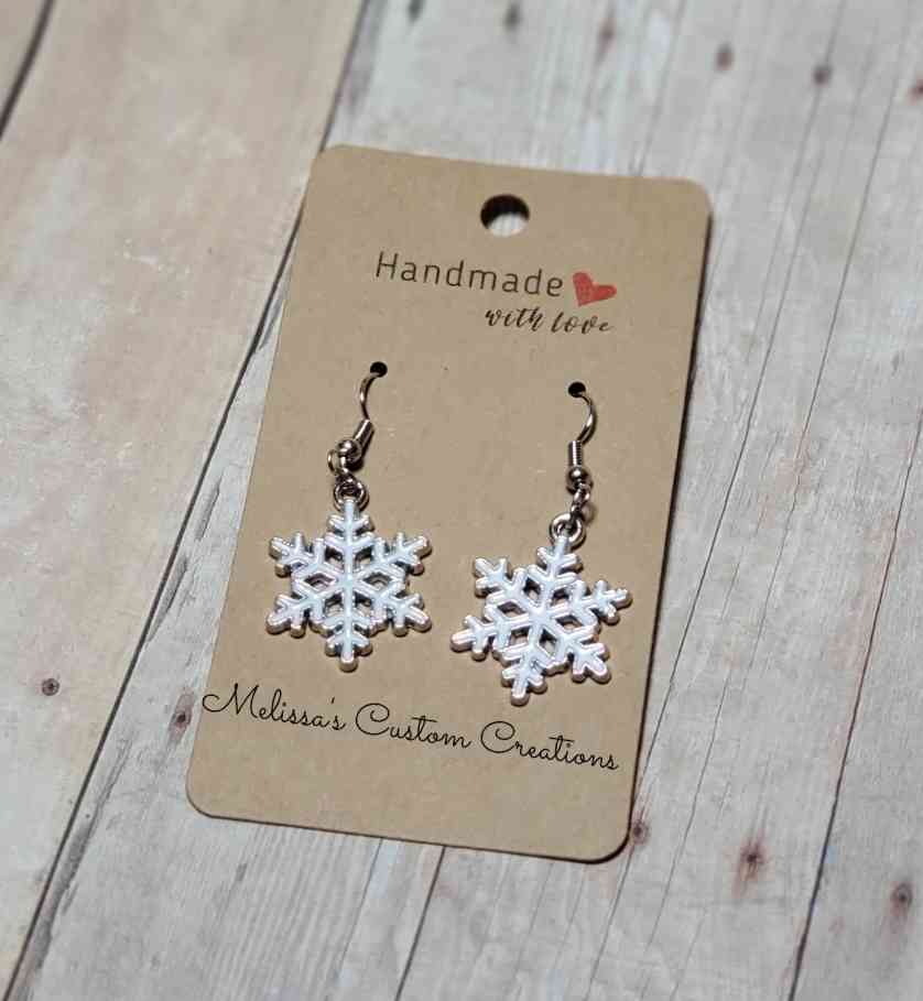 Snowflake Dangle Earrings (READY TO SHIP)
