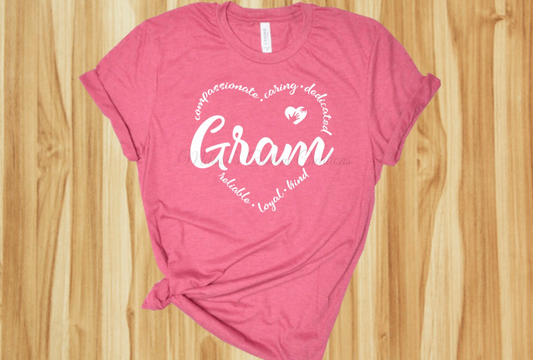 Gram T-Shirt (Choose your colors)