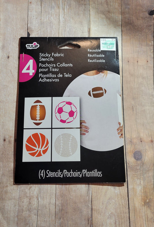 Sticky Fabric Stencils