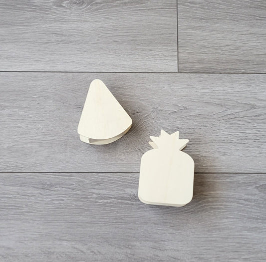Watermelon or Pineapple Wood Decor