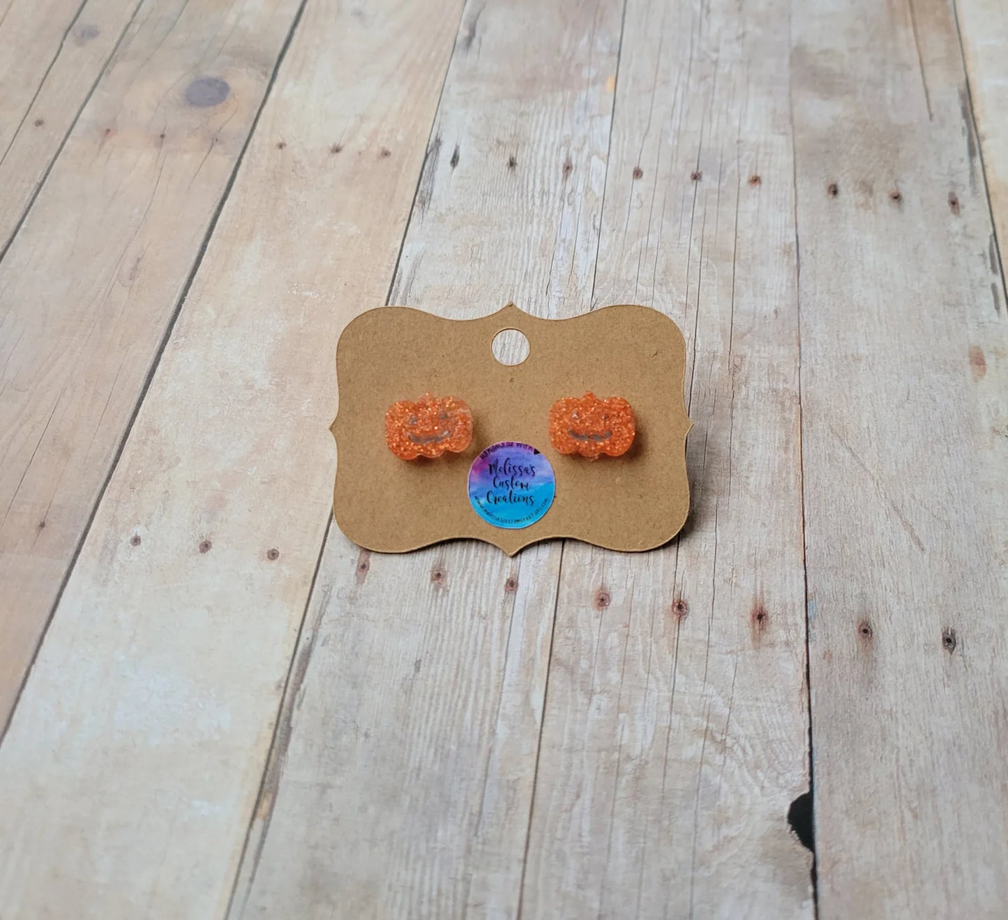 Ghost or Pumpkin Stud Earrings (READY TO SHIP)