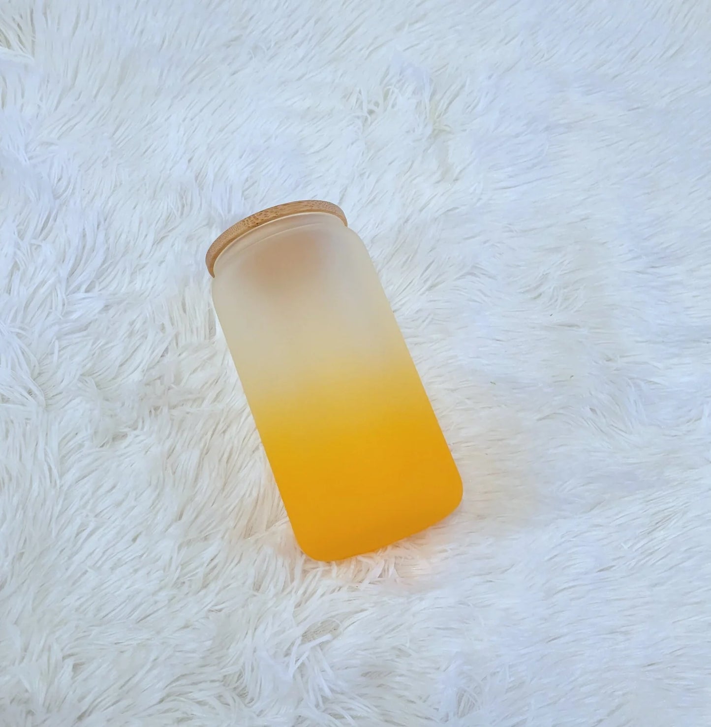 Custom 16oz Frosted Ombre Glass Tumbler