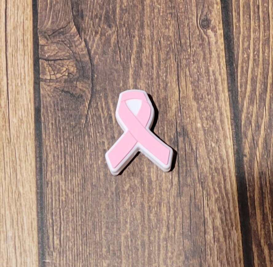 Pink Ribbon Focal Bead