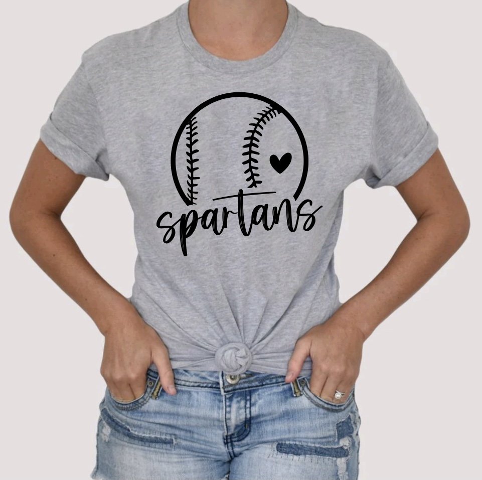 Spartans Baseball T-Shirt