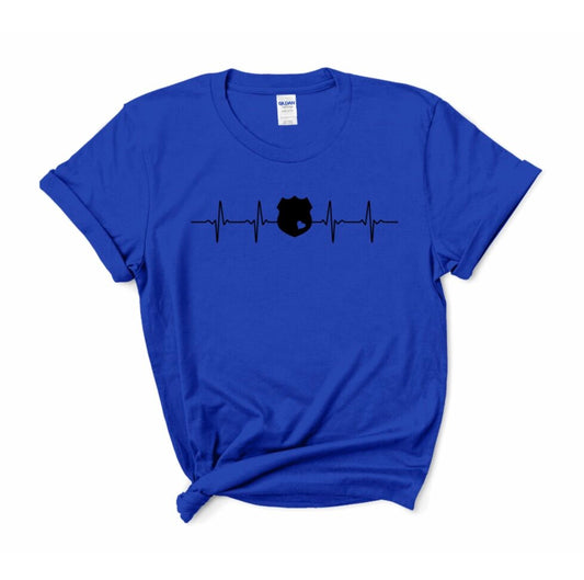 Police Heartbeat T-Shirt