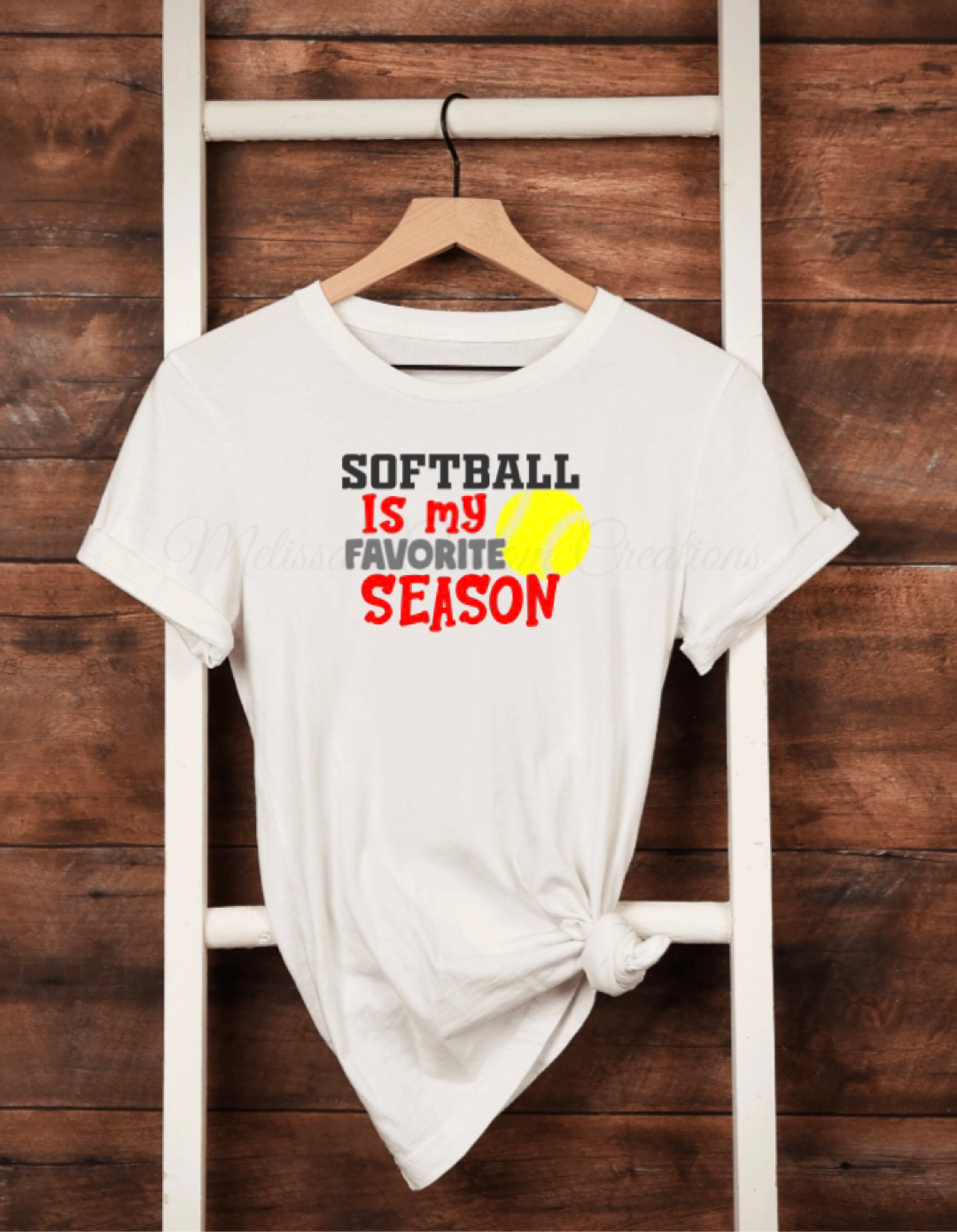 "Softball Is My Favorite Season" T-Shirt (Choose your colors)