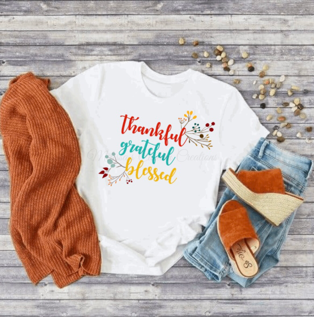 Thankful, Grateful, Blessed T-Shirt