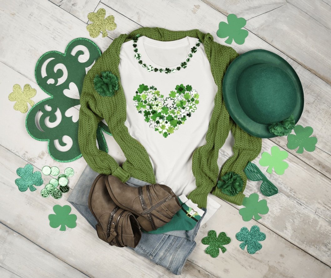St. Patrick's Day Heart T-Shirt