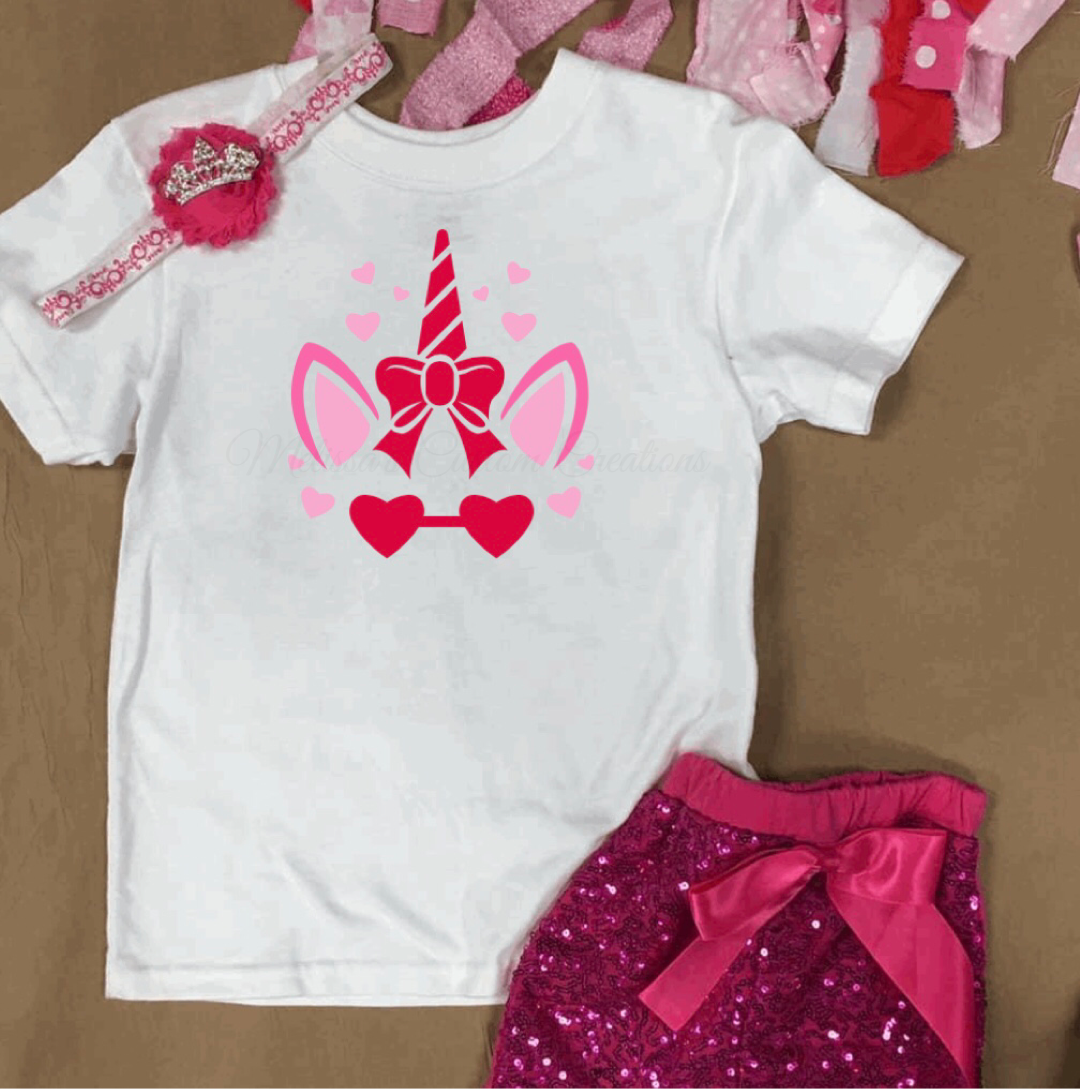 Valentine's Day Unicorn T-Shirt