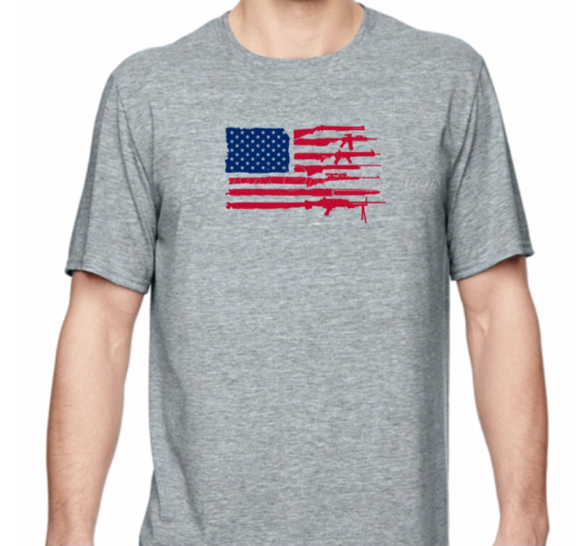 American Flag/Firearms T-Shirt
