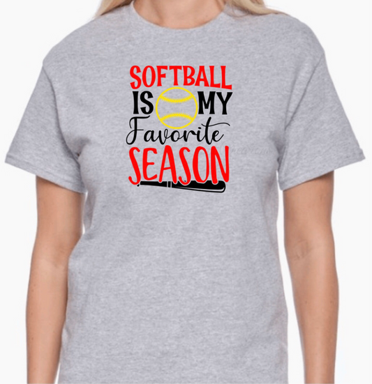 "Softball is My Favorite Season" T-Shirt