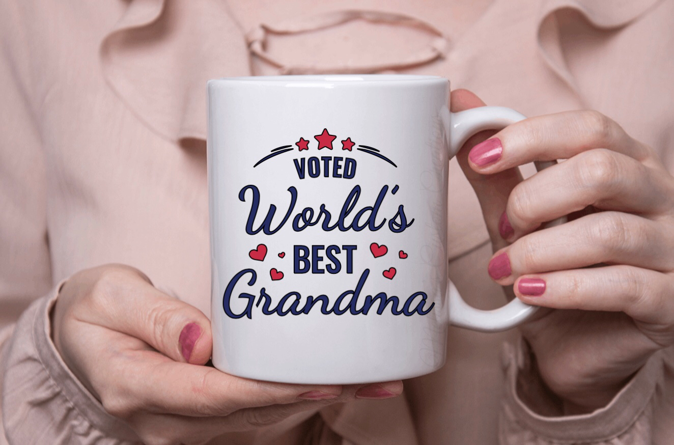 "Voted World's Best Grandma" Mug