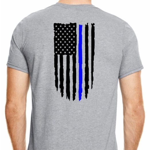 Blue Line Flag T-Shirt