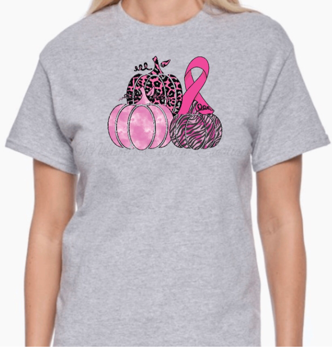 Awareness Ribbon and Pumpkins T-Shirt