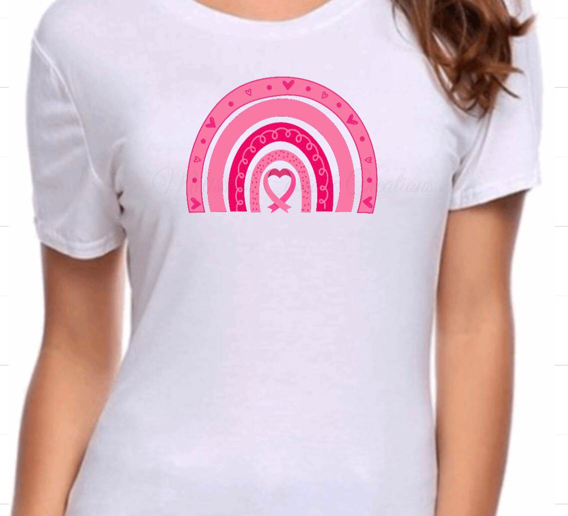 Breast Cancer Awareness Rainbow T-Shirt