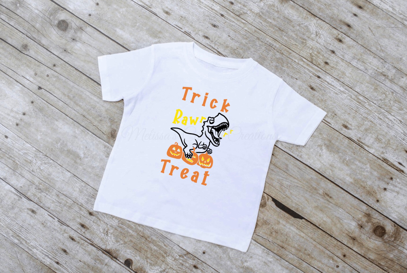 "Trick Rawrrr Treat" Dinosaur T-Shirt