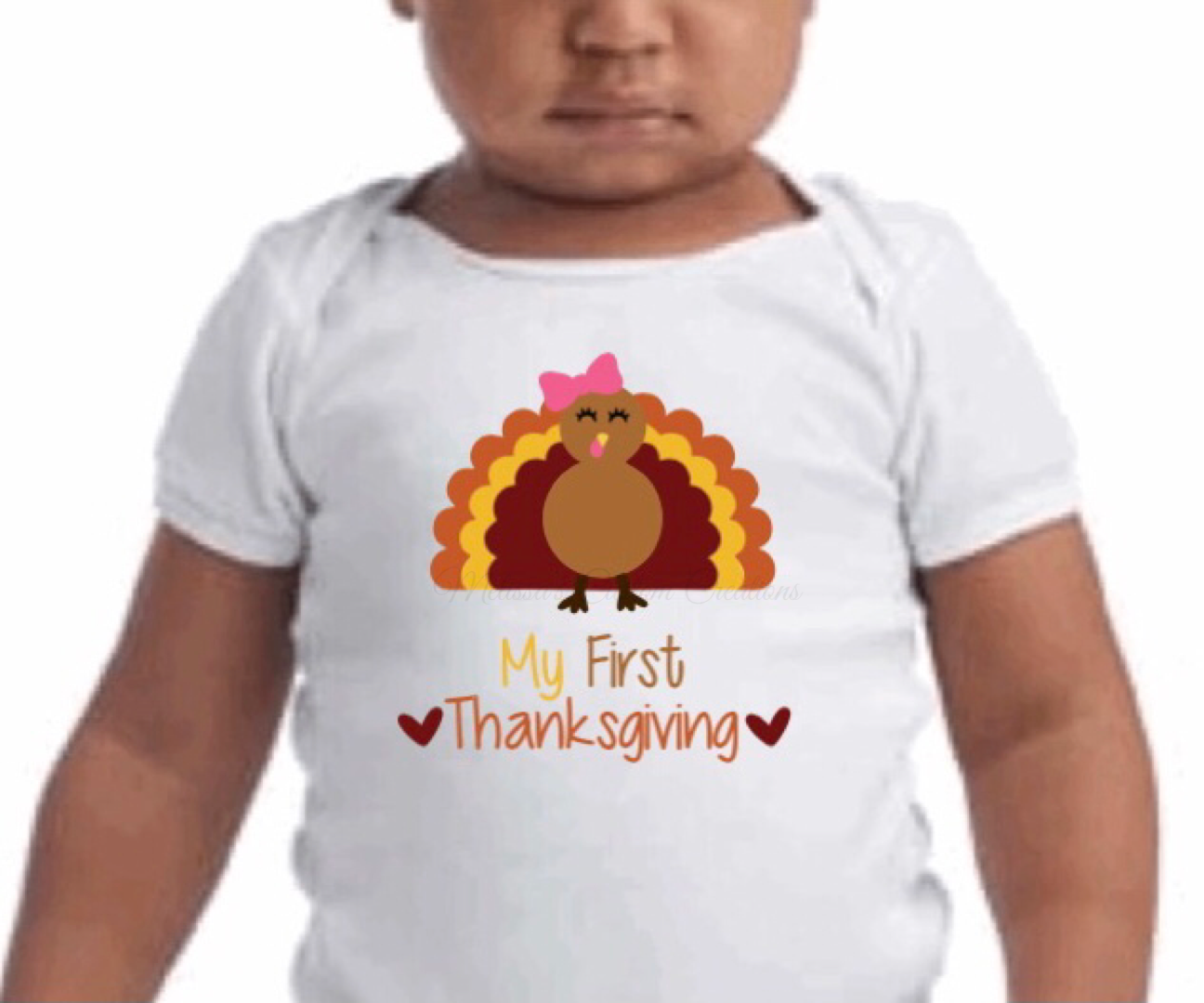 "My First Thanksgiving" Short Sleeve Bodysuit