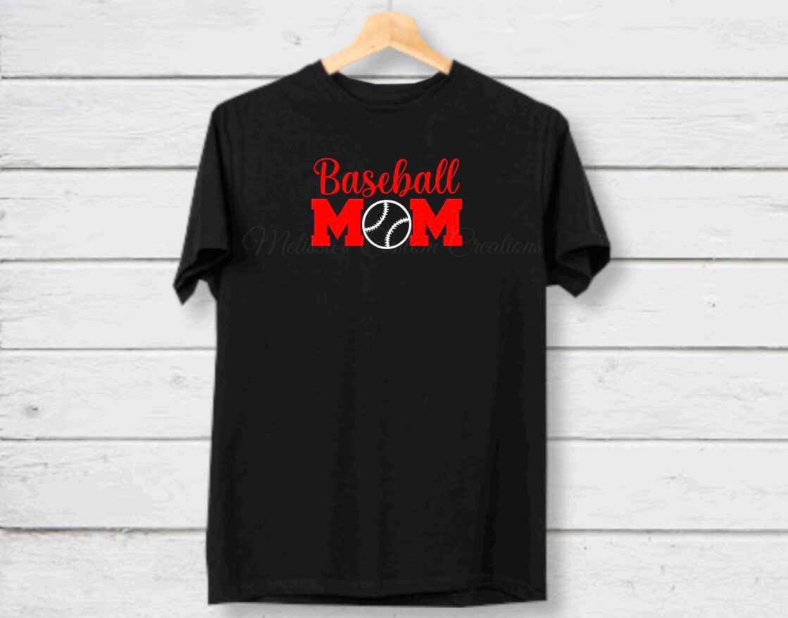 Baseball Mom T-Shirt (Choose your colors)