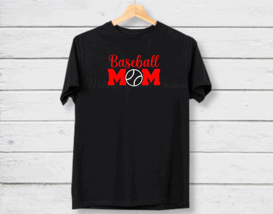 Baseball Mom T-Shirt (Choose your colors)