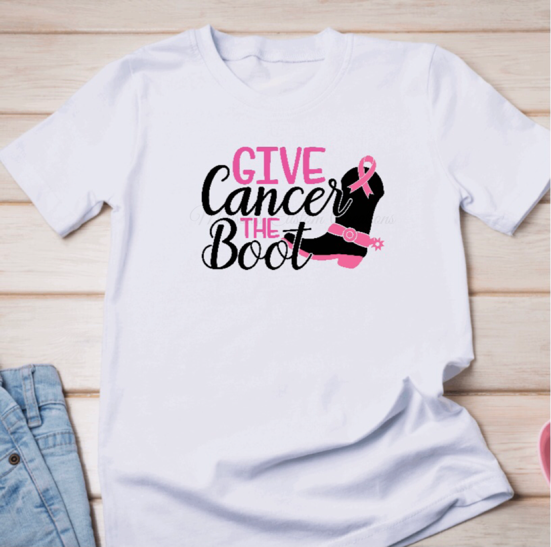 "Give Cancer the Boot" T-shirt