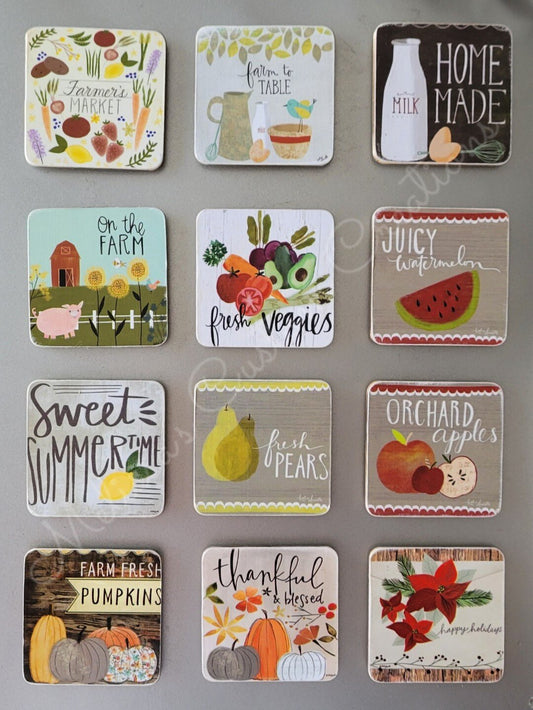 Farmer's Market Collection Magnets