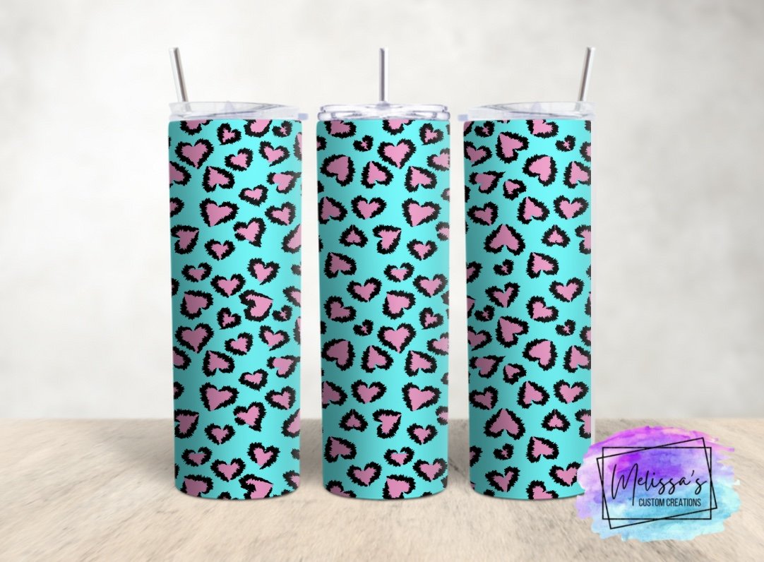 Blue Leopard Tumbler