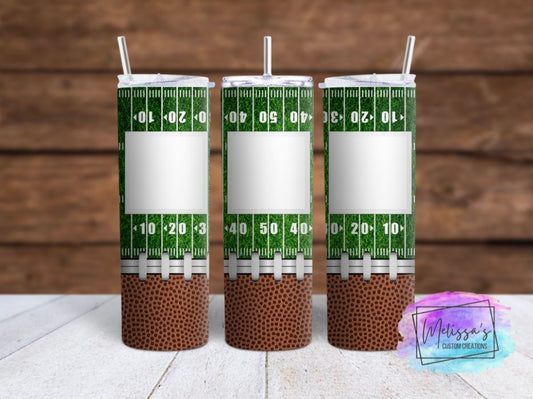 Personalized Football Photo Tumbler