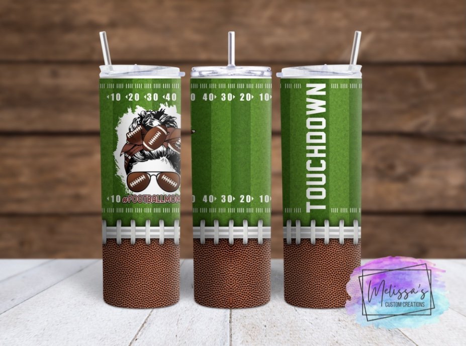 Football Mom Touchdown Tumbler