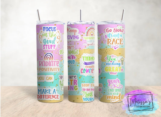 Daily Affirmations Tumbler