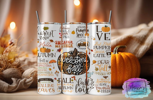 Welcome Fall Tumbler
