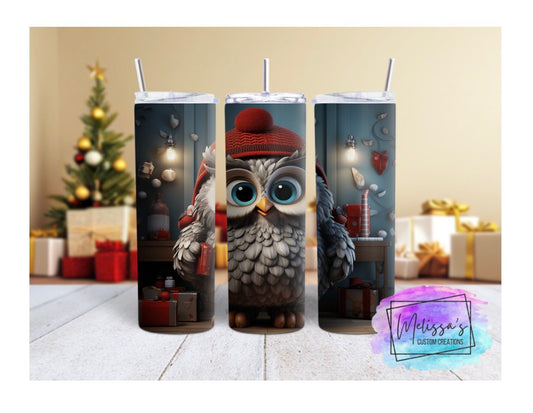 3D Owl Tumbler
