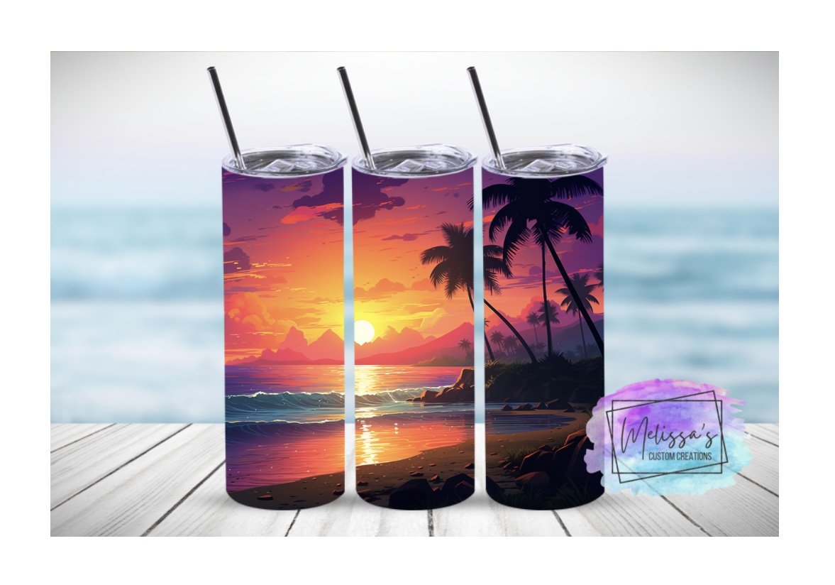 Tropical Beach Tumbler
