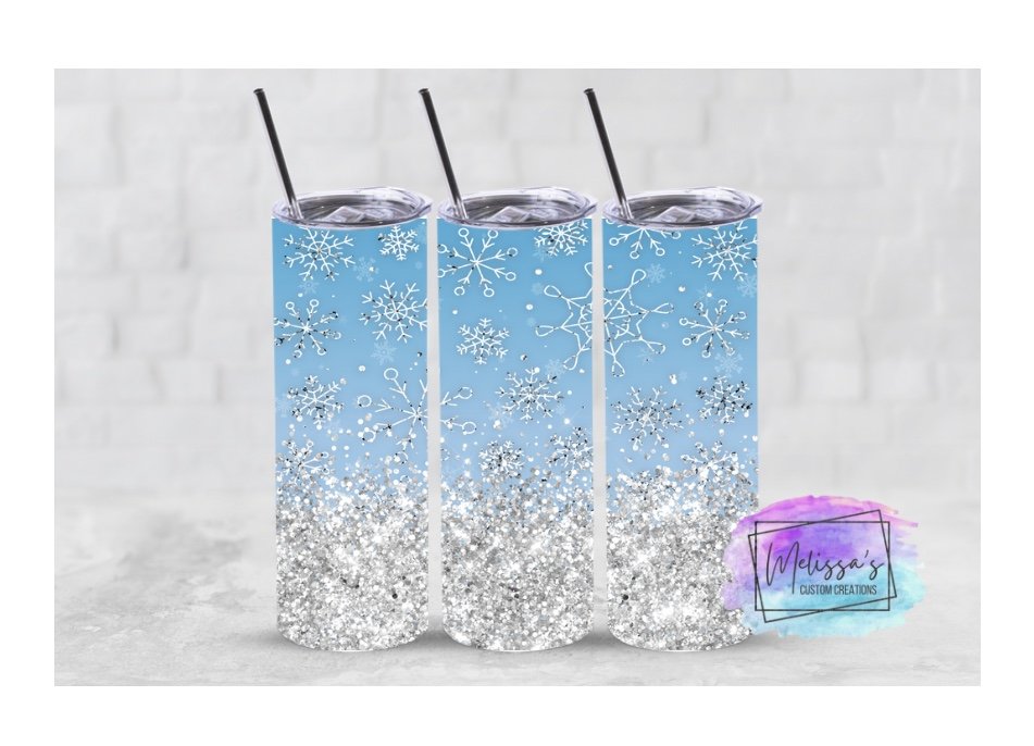 Winter Snowflake Tumbler