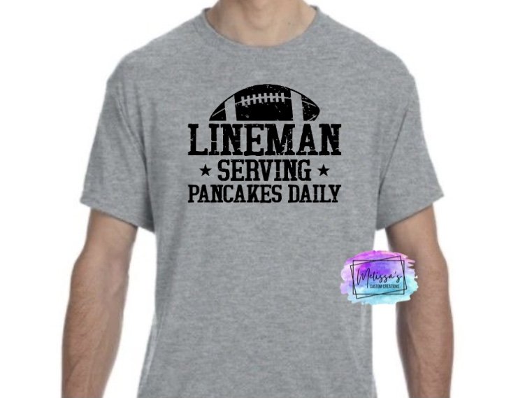 Lineman Serving Pancakes Daily T-Shirt