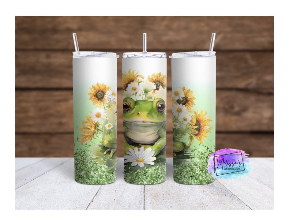 Frog Glitter Tumbler