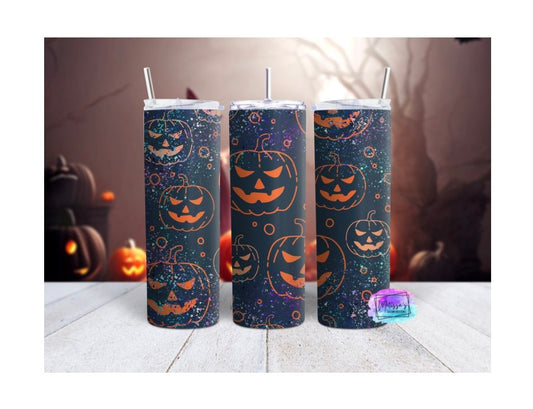 Glitter Pumpkin Tumbler